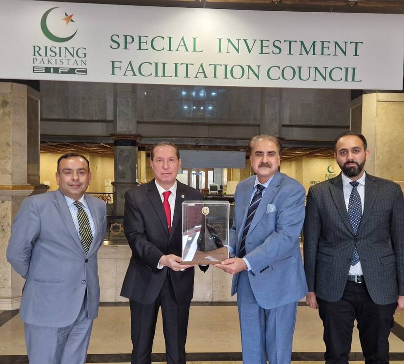 Brahim Romani, Ambassador of Algeria to Pakistan, visited Mr. Jamil Ahmed Qureshi, Secretary of the Special Investment Facilitation Council (SIFC)