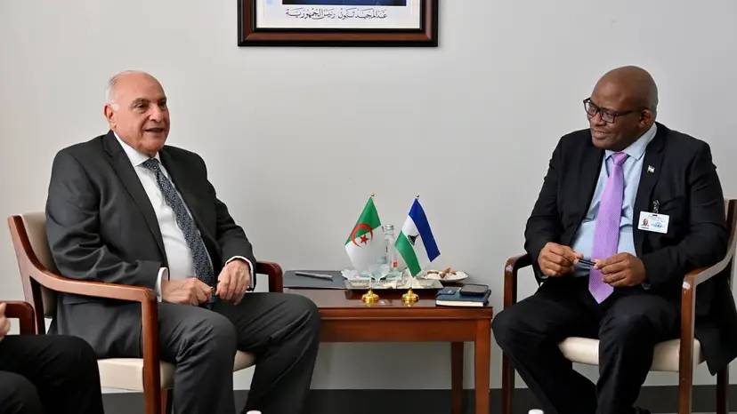 Mr. Attaf Holds Talks with Lesotho’s Minister of Foreign Affairs and International Relations in New York