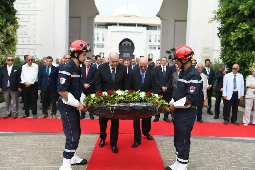 Mr. Attaf presides over the ceremony marking National Mujahid Day