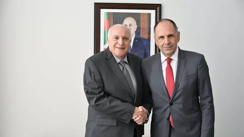 Mr. Attaf Holds Talks with His Greek Counterpart in New York